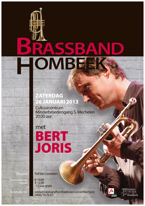 Brassband Hombeek en Bert Joris - 2013 - poster